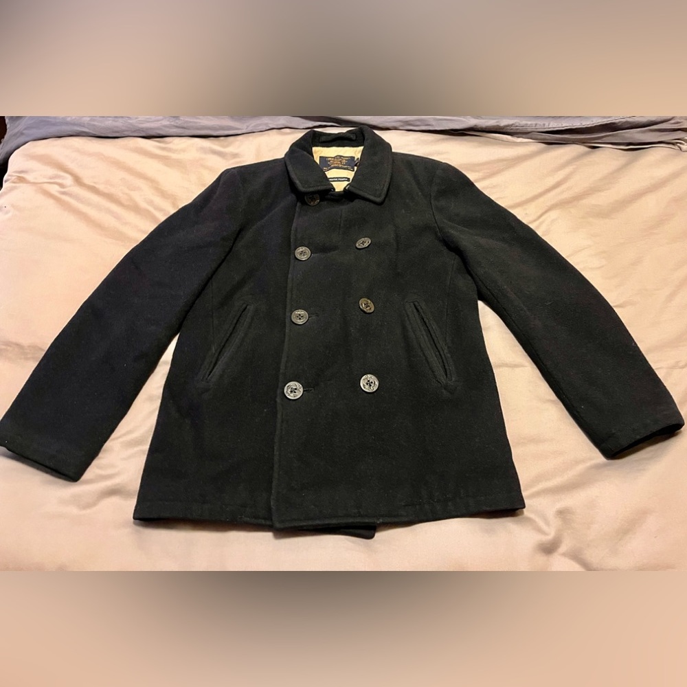 J.Crew Military Grade Bayswater Peacoat